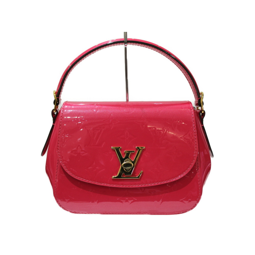 Louis Vuitton Pasadena Vernis Pink Patent Leather Handbag Shoulder Bag